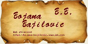 Bojana Bajilović vizit kartica